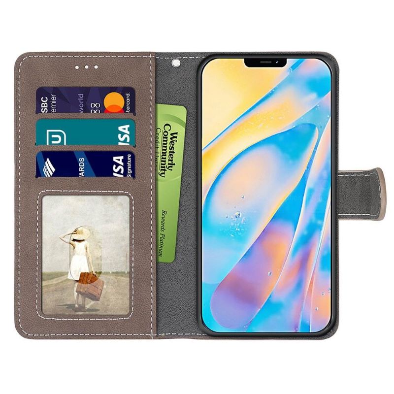 Lederhüllen Für iPhone 12 / 12 Pro Anti-Sturz Becky Retro