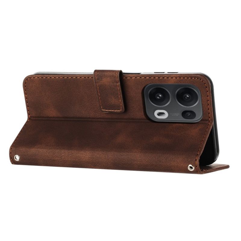 Lederhüllen Oppo Reno 13 Pro 5g Handyhülle Linien