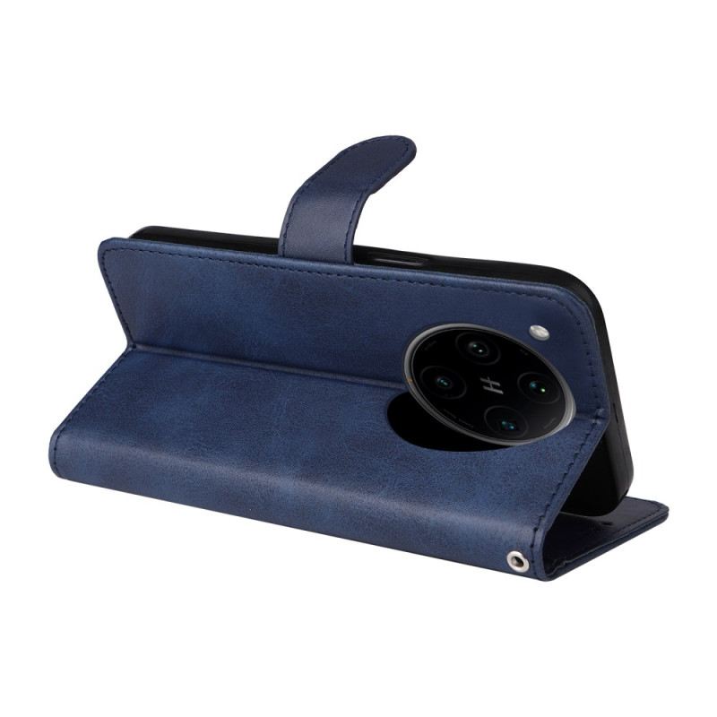 Lederhüllen Oppo Reno 13 Pro 5g Handyhülle Schlichter Kunstledergurt