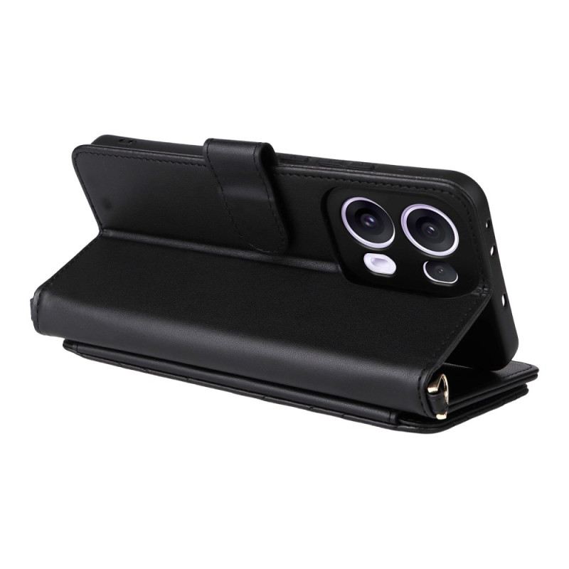 Lederhüllen Oppo Reno 13 Pro 5g Handyhülle Schultergurt Im Retro-design