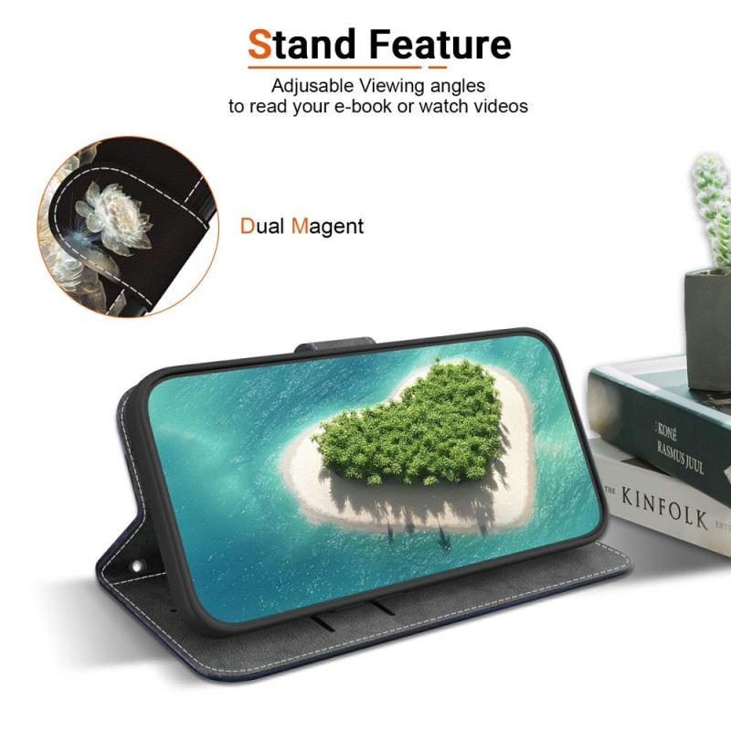 Lederhüllen Oppo Reno 13 Pro 5g Kristallpfingstrose