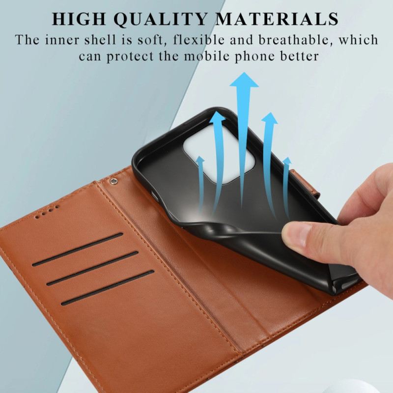 Lederhüllen Oppo Reno 13 Pro 5g Linien