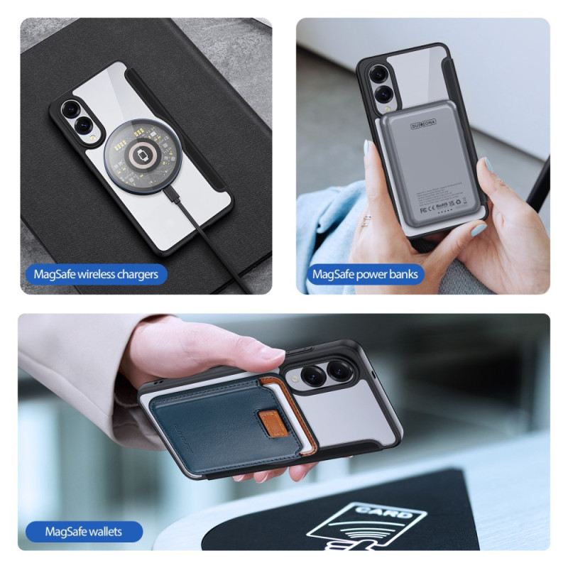 Flip Case Für Samsung Galaxy S25 5g Edge Dux Ducis Pro Series Skin X