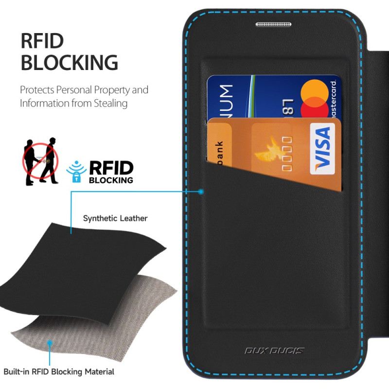 Flip Case Für Samsung Galaxy S25 5g Edge Dux Ducis Pro Series Skin X