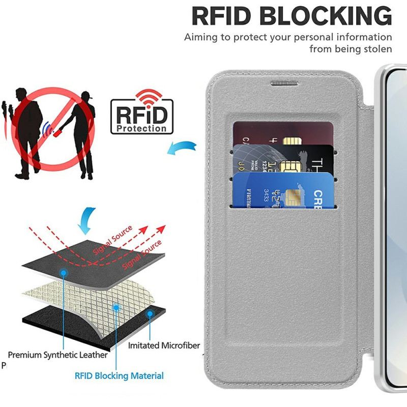 Flip Case Für Samsung Galaxy S25 5g Edge Gesteppt Magsafe-kompatibel