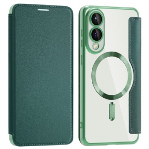 Flip Case Für Samsung Galaxy S25 5g Edge Magsafe-kompatibel Mit Rfid-blockierung