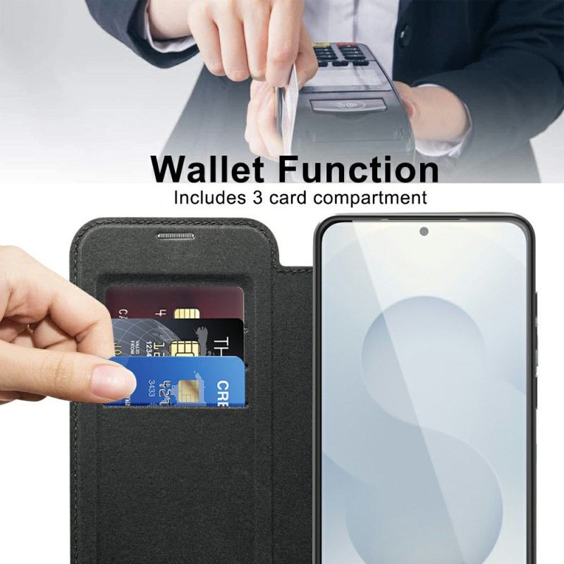 Flip Case Für Samsung Galaxy S25 5g Edge Magsafe-kompatibel Mit Rfid-blockierung