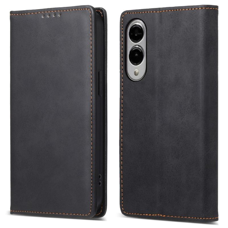 Flip Case Für Samsung Galaxy S25 5g Edge Rfid-blockierendes Kunstleder