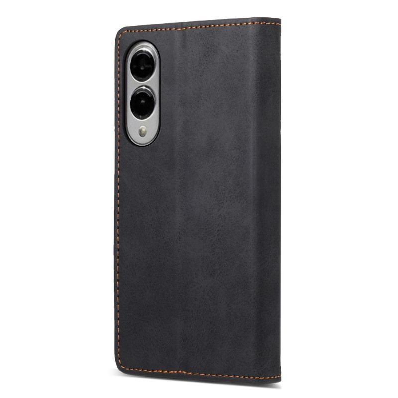 Flip Case Für Samsung Galaxy S25 5g Edge Rfid-blockierendes Kunstleder