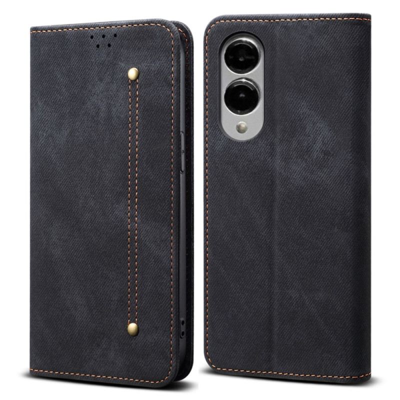 Flip Case Samsung Galaxy S25 5g Edge Denim-stoff