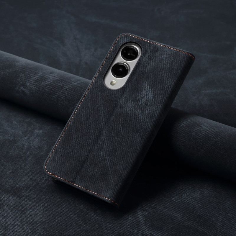 Flip Case Samsung Galaxy S25 5g Edge Denim-stoff