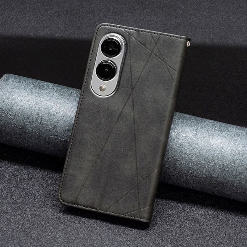 Flip Case Samsung Galaxy S25 5g Edge Geometrisches Muster