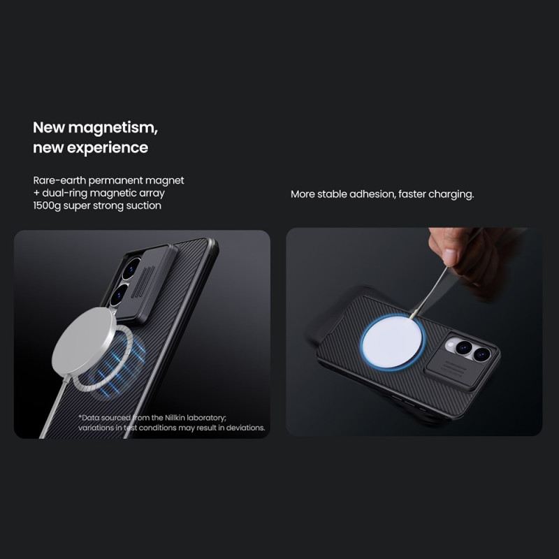 Hülle Für Samsung Galaxy S25 5g Edge Camshield Pro Mit Verschiebbarer Kameraabdeckung Von Nillkin