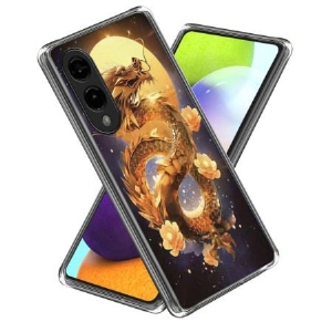Hülle Für Samsung Galaxy S25 5g Edge Goldener Drache