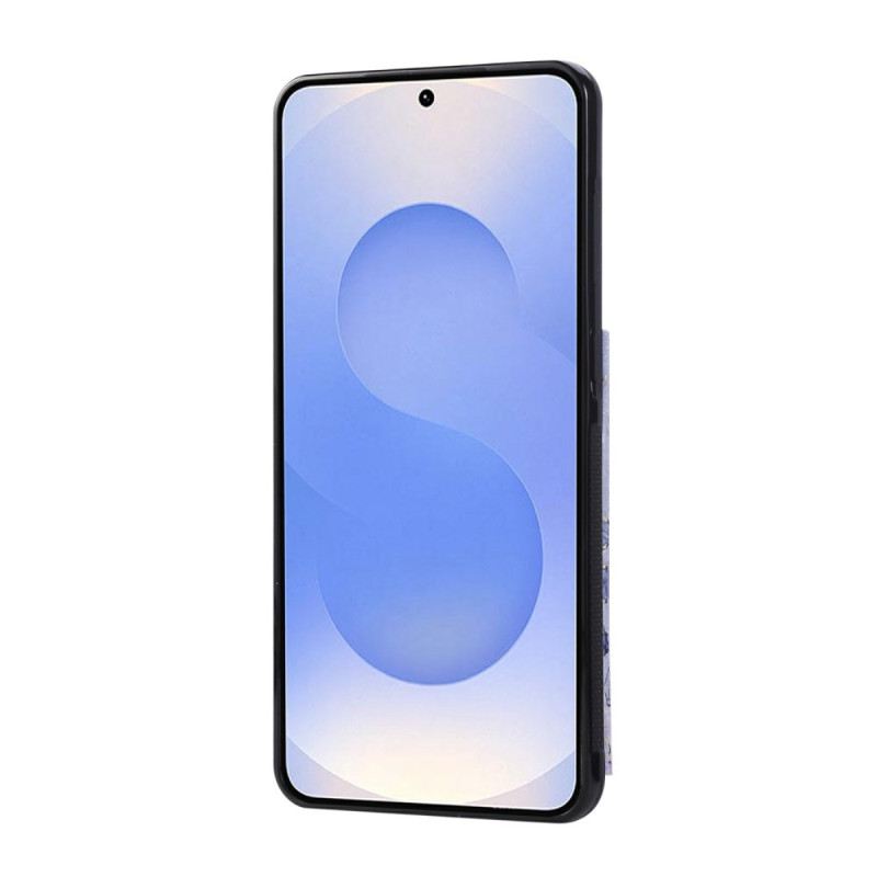 Hülle Für Samsung Galaxy S25 5g Edge Kartenhalter Mit Blumenmuster