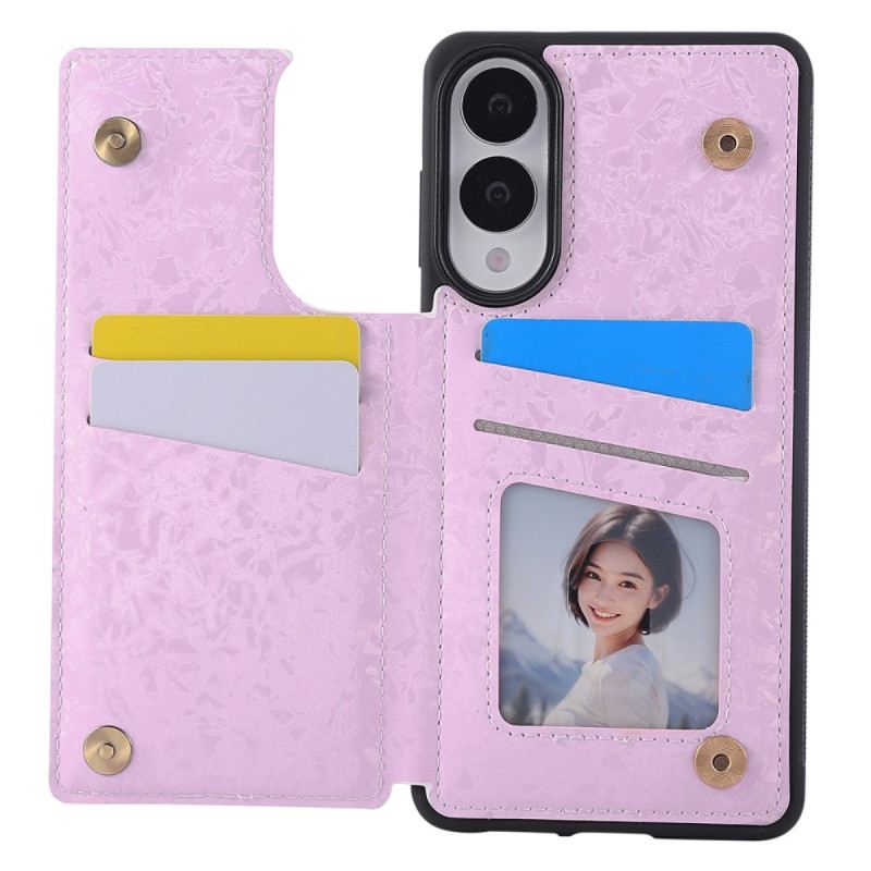 Hülle Für Samsung Galaxy S25 5g Edge Kartenhalter Mit Blumenmuster