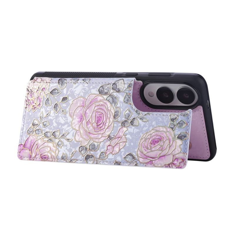 Hülle Für Samsung Galaxy S25 5g Edge Kartenhalter Mit Blumenmuster