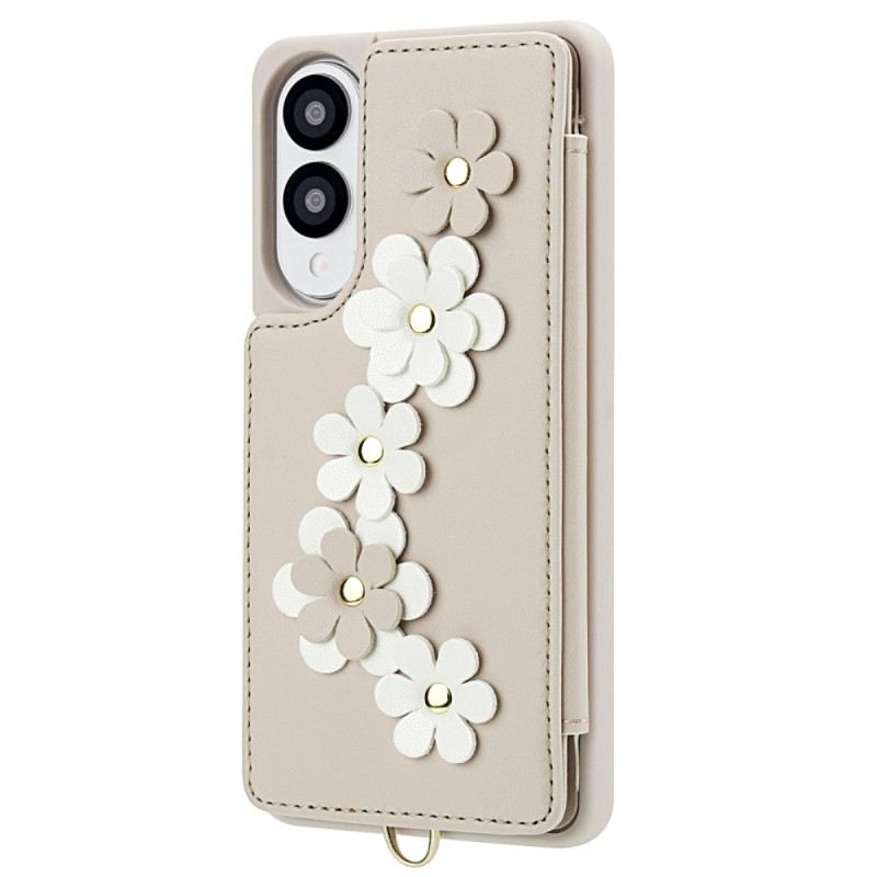 Hülle Für Samsung Galaxy S25 5g Edge Kartenhalter Mit Blumenmuster