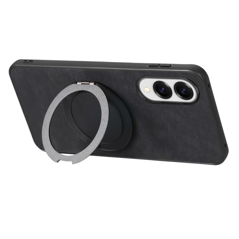 Hülle Für Samsung Galaxy S25 5g Edge Wildlederoptik Mit Drehbarem Ständer