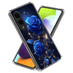 Hülle Samsung Galaxy S25 5g Edge Blaue Rosen