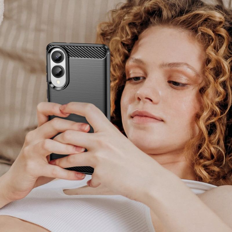 Hülle Samsung Galaxy S25 5g Edge Gebürstete Kohlefaser