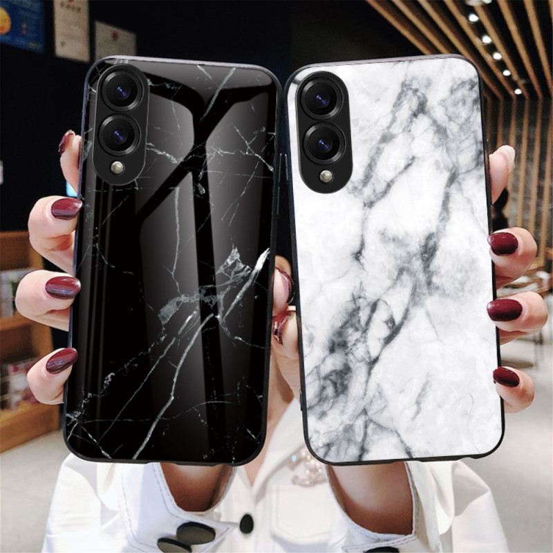Hülle Samsung Galaxy S25 5g Edge Gehärtetes Marmorglas