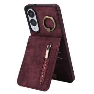 Hülle Samsung Galaxy S25 5g Edge Geldbörse Mit Reißverschluss Und Rfid-technologie