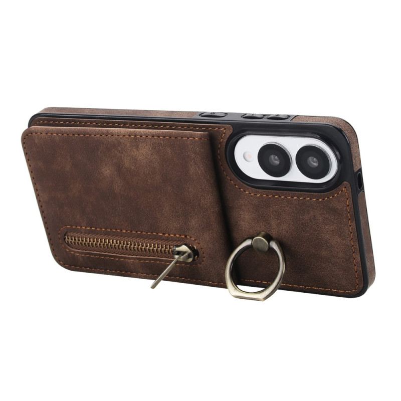 Hülle Samsung Galaxy S25 5g Edge Geldbörse Mit Reißverschluss Und Rfid-technologie