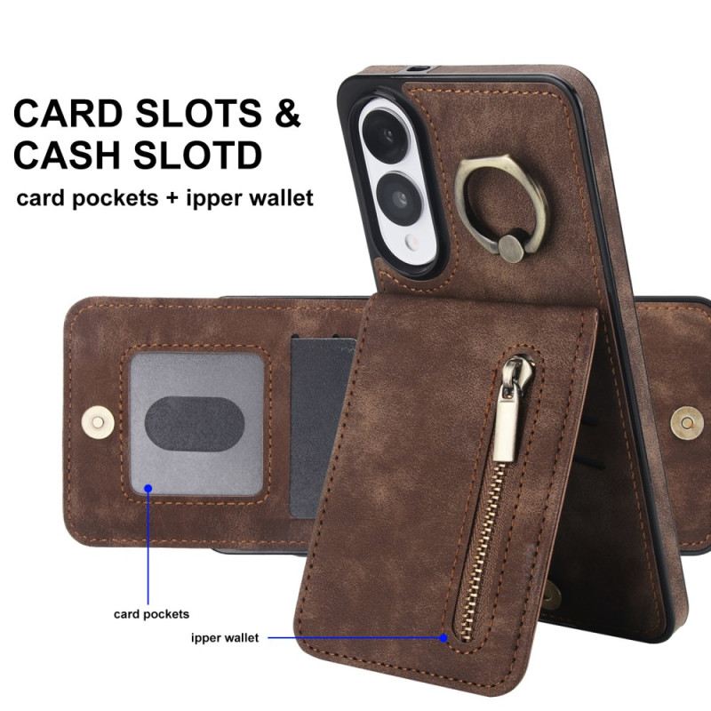 Hülle Samsung Galaxy S25 5g Edge Geldbörse Mit Reißverschluss Und Rfid-technologie