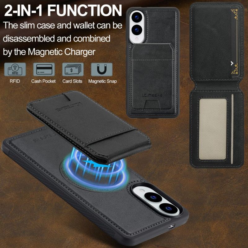 Hülle Samsung Galaxy S25 5g Edge Handyhülle Abnehmbarer Magnetkartenhalter