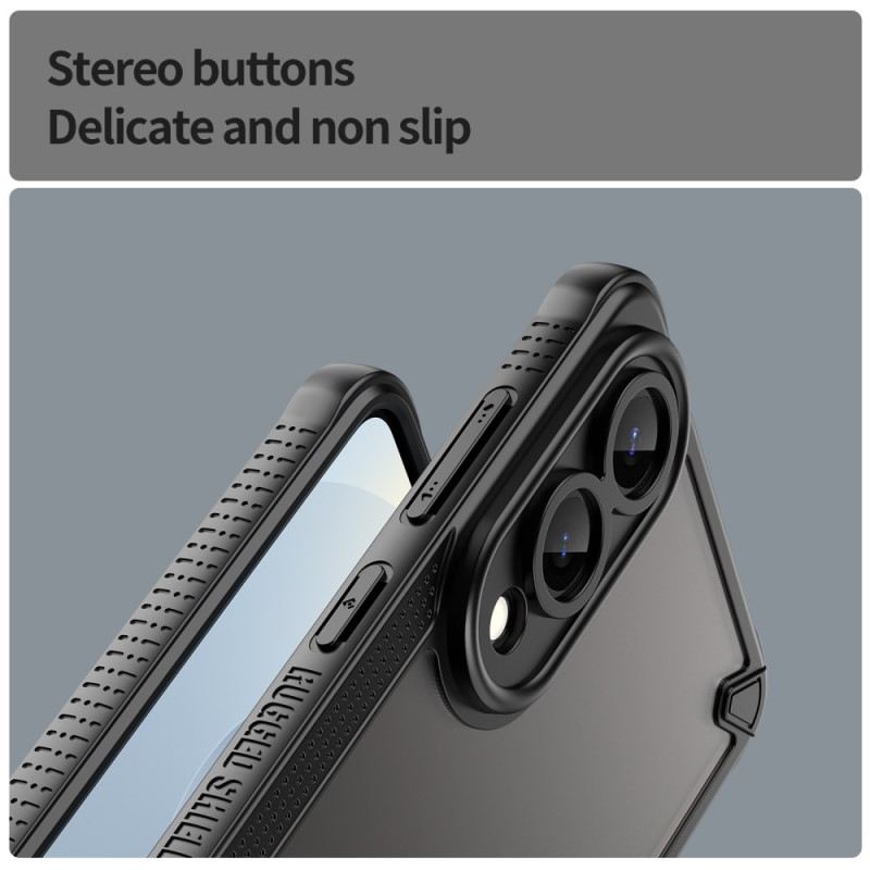 Hülle Samsung Galaxy S25 5g Edge Handyhülle Gebürstetes Durchscheinendes Finish