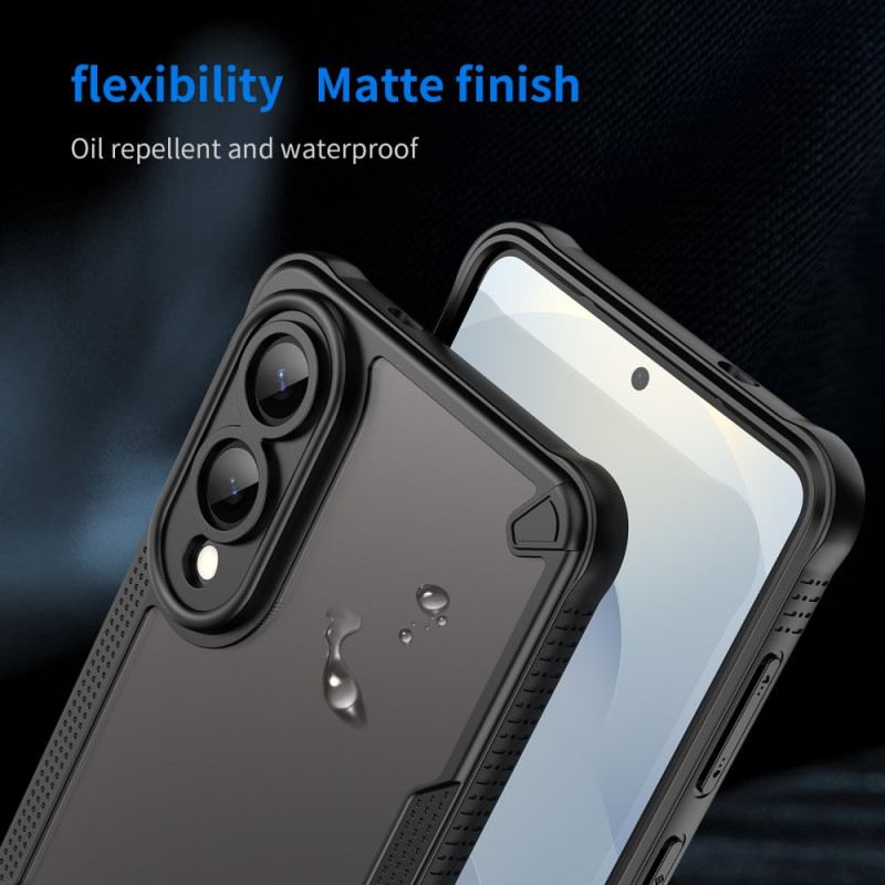 Hülle Samsung Galaxy S25 5g Edge Handyhülle Gebürstetes Durchscheinendes Finish