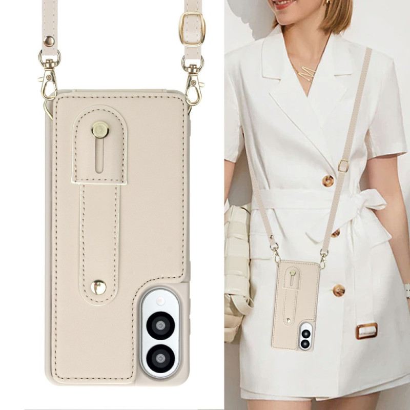 Hülle Samsung Galaxy S25 5g Edge Handyhülle Kartenhalter Mit Tragegurt Und Schultergurt