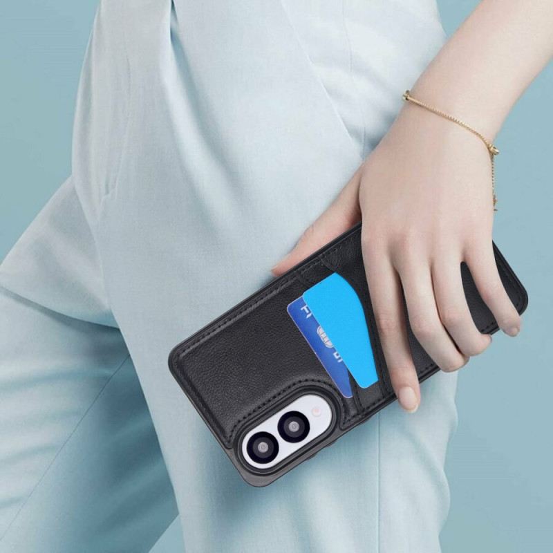 Hülle Samsung Galaxy S25 5g Edge Handyhülle Lederoptik Mit Kartenhalter Halter