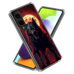 Hülle Samsung Galaxy S25 5g Edge Handyhülle Schwarzer Wolf