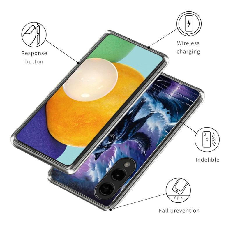 Hülle Samsung Galaxy S25 5g Edge Handyhülle Wolf