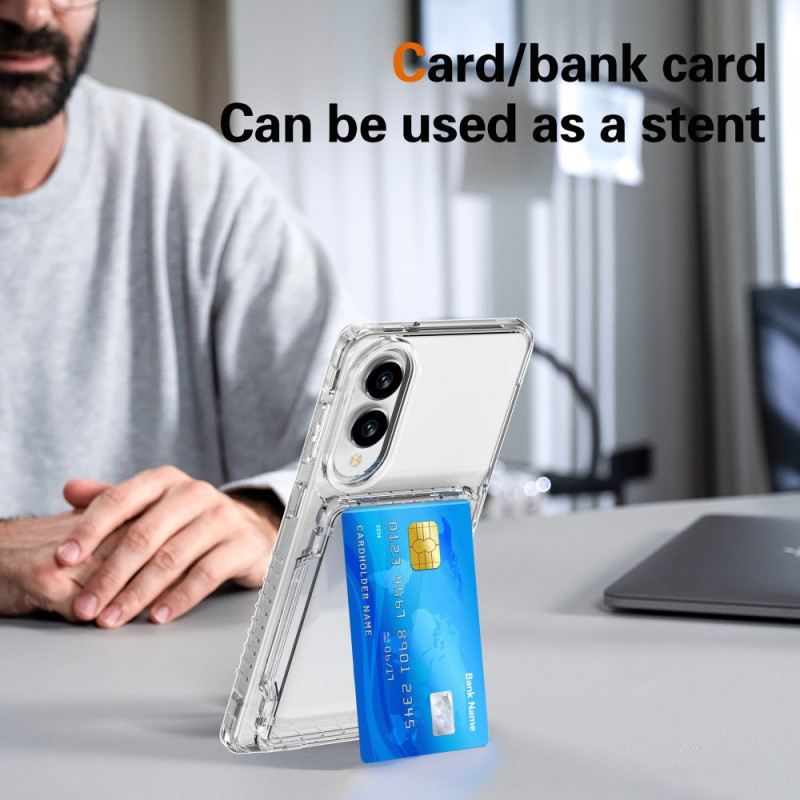 Hülle Samsung Galaxy S25 5g Edge Transparent & Kartenhalter