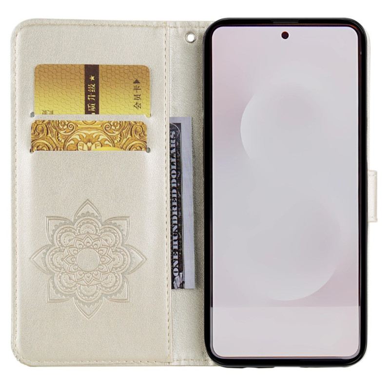 Lederhüllen Für Samsung Galaxy S25 5g Edge Eule Und Anhänger