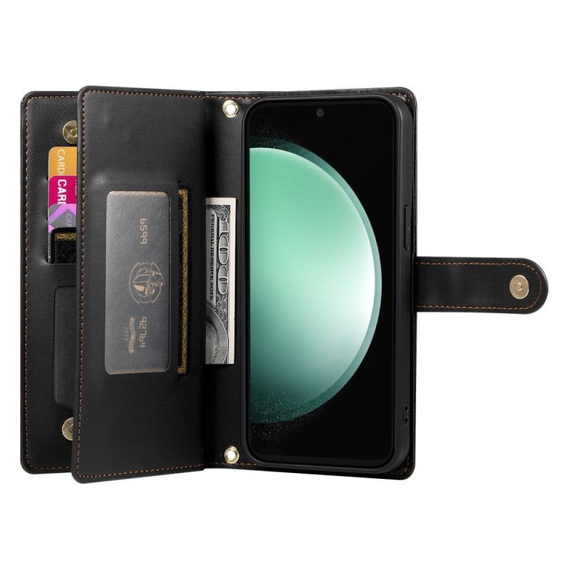 Lederhüllen Für Samsung Galaxy S25 5g Edge Geldbörse Mit Riemen