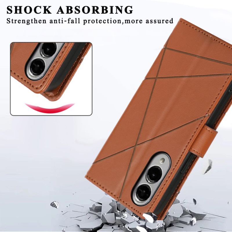 Lederhüllen Für Samsung Galaxy S25 5g Edge Linien