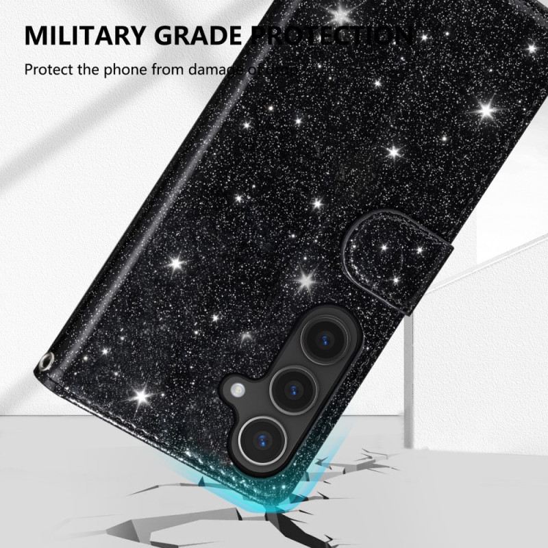 Lederhüllen Für Samsung Galaxy S25 5g Edge Pailletten-geldbörse