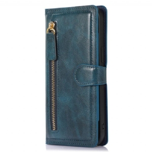 Lederhüllen Für Samsung Galaxy S25 5g Edge Reißverschluss Und Kartenhalter