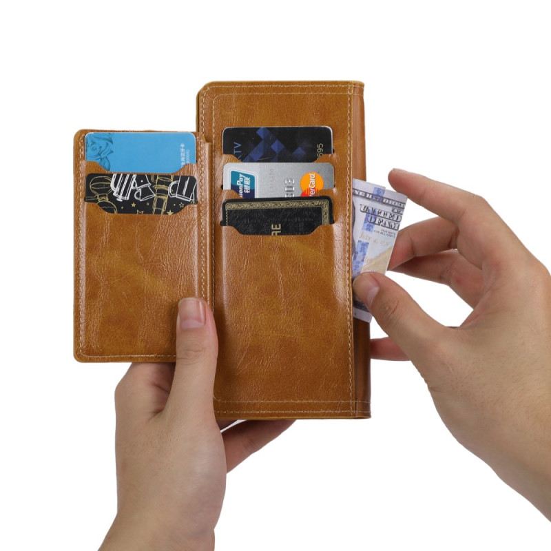 Lederhüllen Für Samsung Galaxy S25 5g Edge Reißverschluss Und Kartenhalter