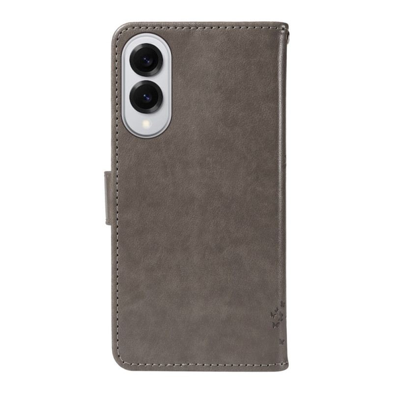 Lederhüllen Samsung Galaxy S25 5g Edge Baum Und Katze