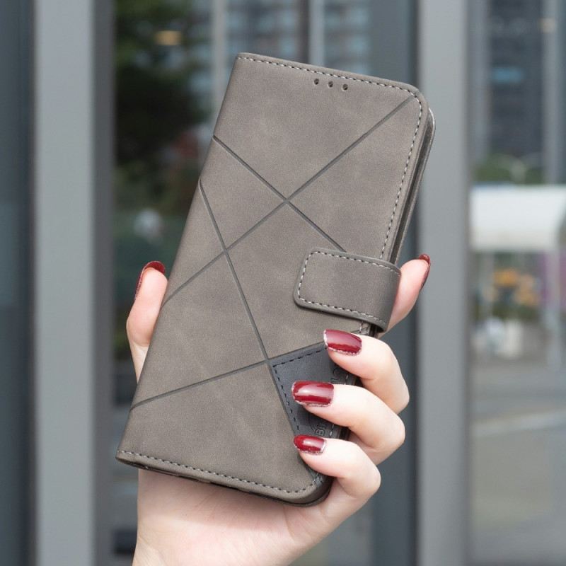 Lederhüllen Samsung Galaxy S25 5g Edge Geometrisches Muster Binfen Color