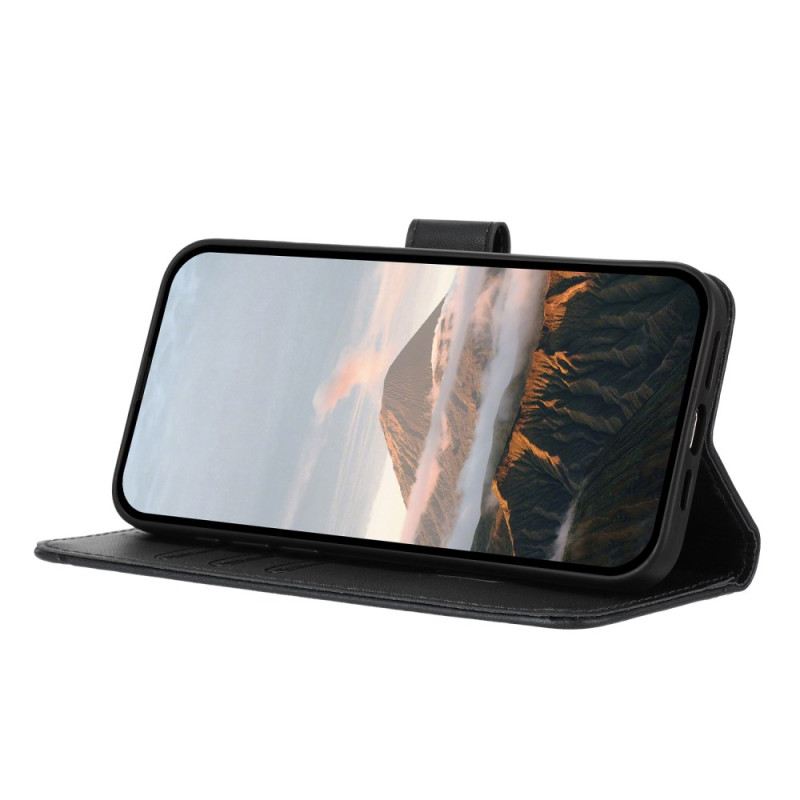 Lederhüllen Samsung Galaxy S25 5g Edge Handyhülle Dreiecksmuster