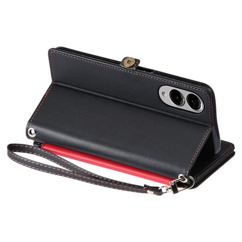 Lederhüllen Samsung Galaxy S25 5g Edge Handyhülle Ergonomische Handschlaufe