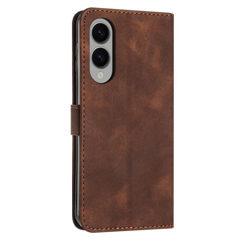 Lederhüllen Samsung Galaxy S25 5g Edge Handyhülle Geometrisches Design