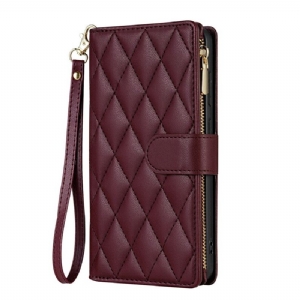 Lederhüllen Samsung Galaxy S25 5g Edge Handyhülle Gesteppte Geldbörse