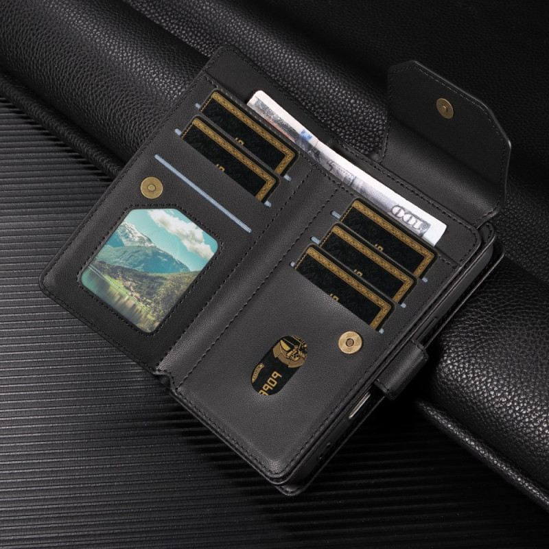 Lederhüllen Samsung Galaxy S25 5g Edge Handyhülle Kartenhalter Und Handschlaufe